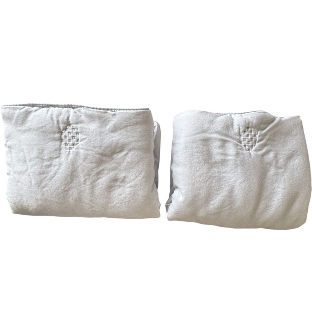 Pottery Barn TENCEL Lyocell Comforter Quilted Soft King Pillow Sham Set